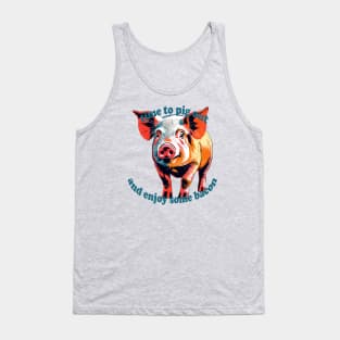 Time To Pig Out on National Pig Day Tank Top